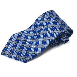 Master Man Mens Tie, Blue Yellow